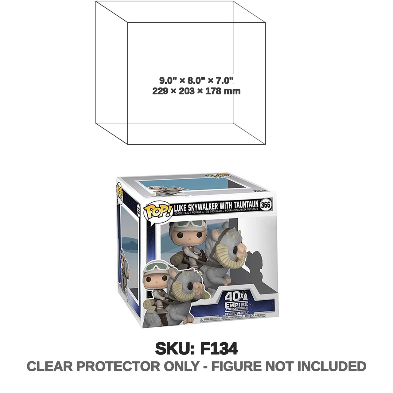 Luke Skywalker with Tauntaun Star Wars Pop! Figure 366