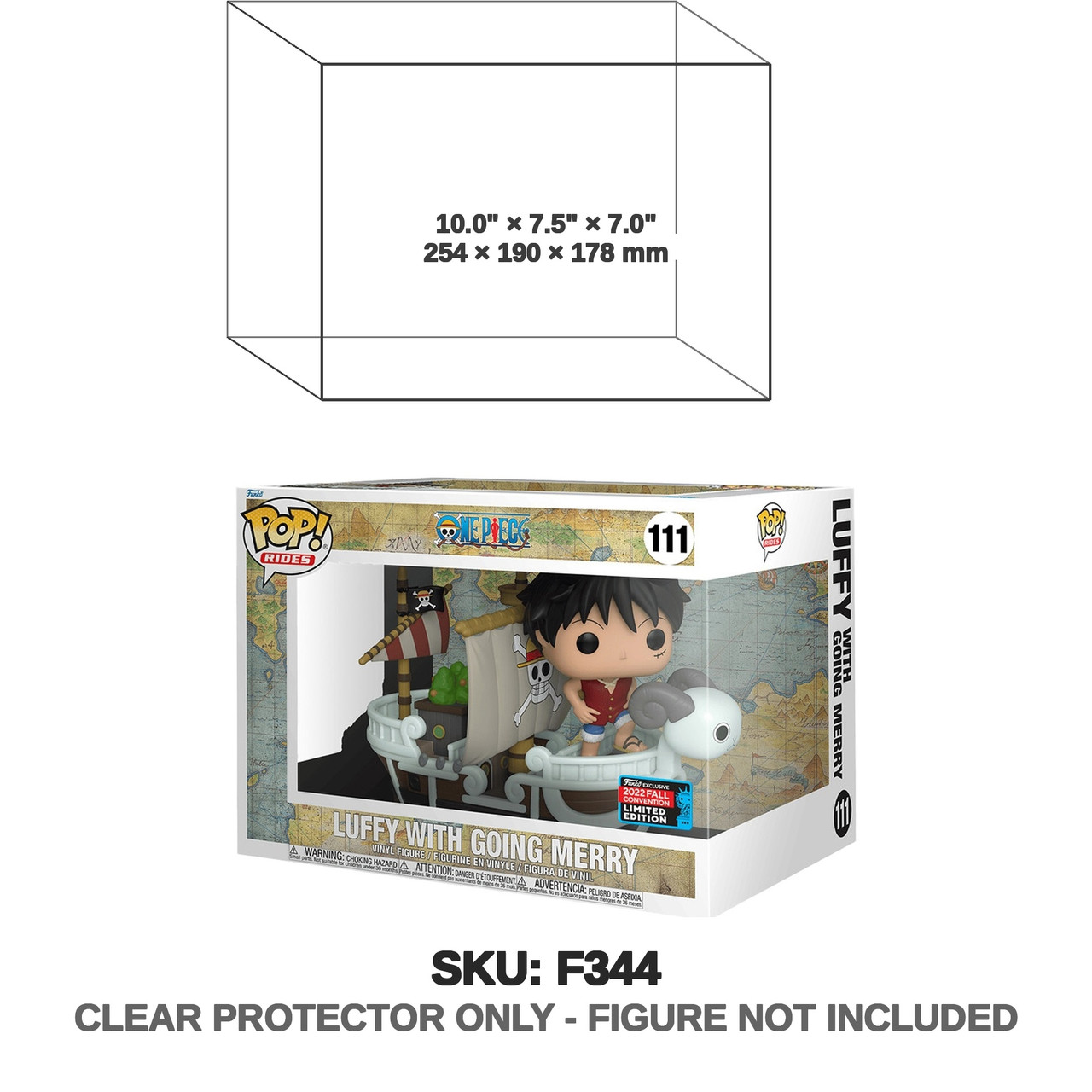 Funko One Piece Pop! Luffy With Going Merry 111