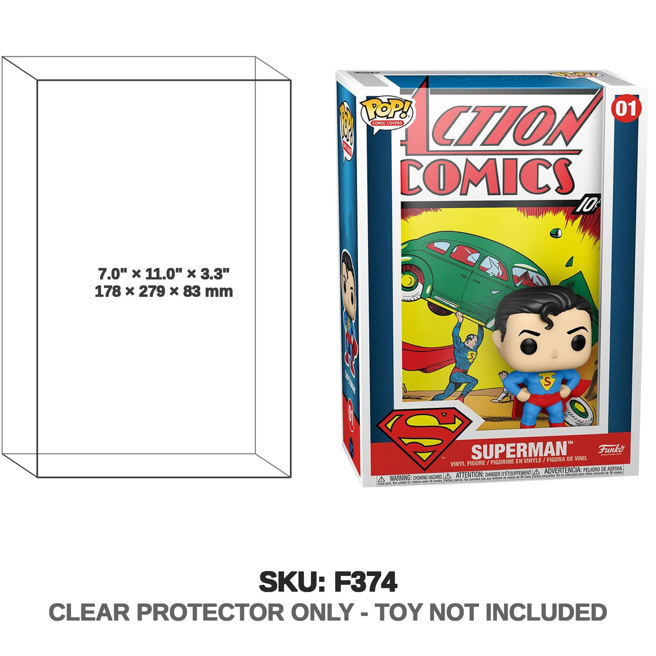 Superman Action Comics Cover Figure