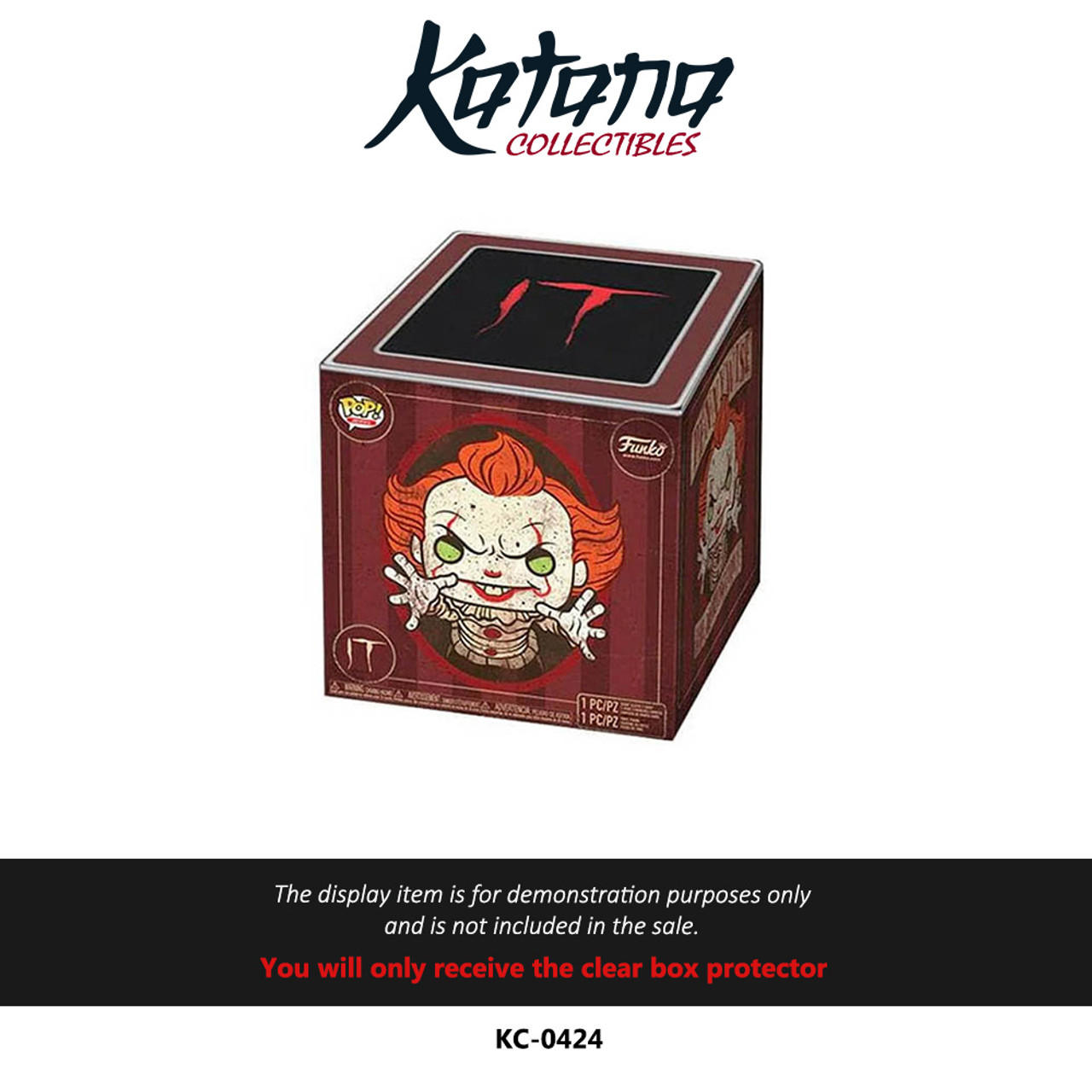 Katana Collectibles Protector For Funko POP Tees IT Pennywise