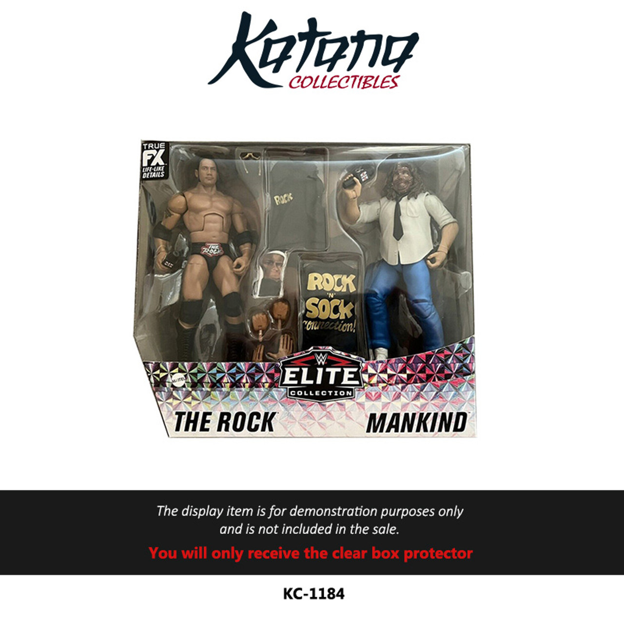 Katana Collectibles Protector For WWE Elite Rock & Sock