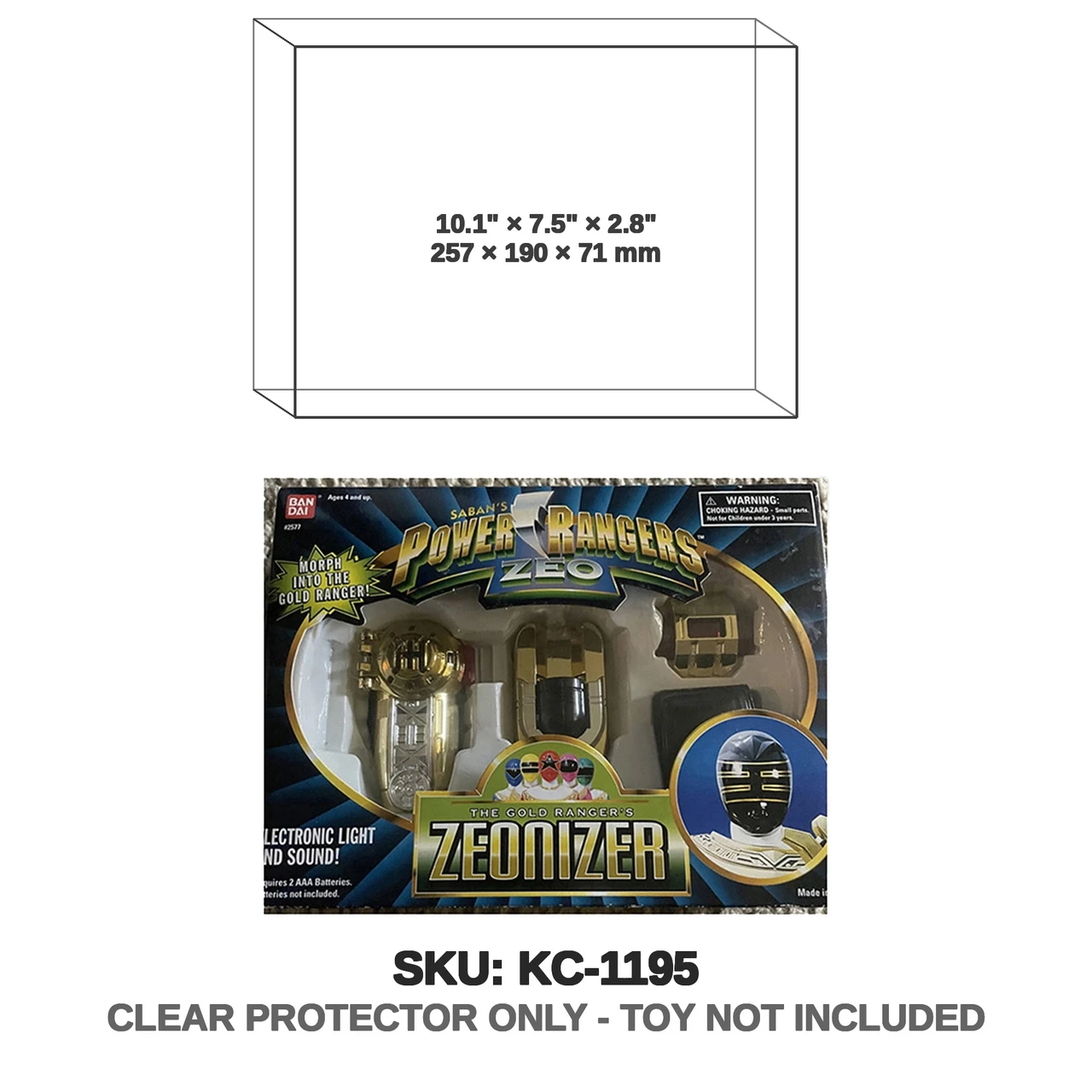 Bandai Power Rangers Zeo Gold Ranger Zeonizer Morpher