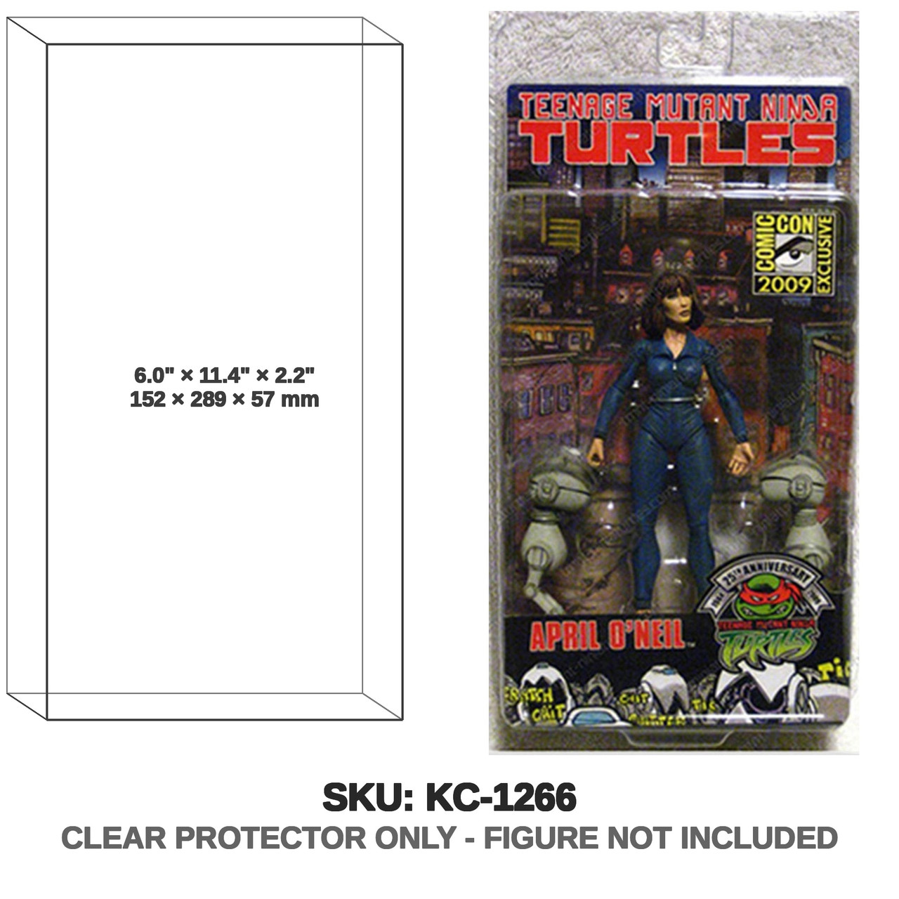 NECA Teenage Mutant Ninja Turtles 2009 SDCC April Clamshell Figure