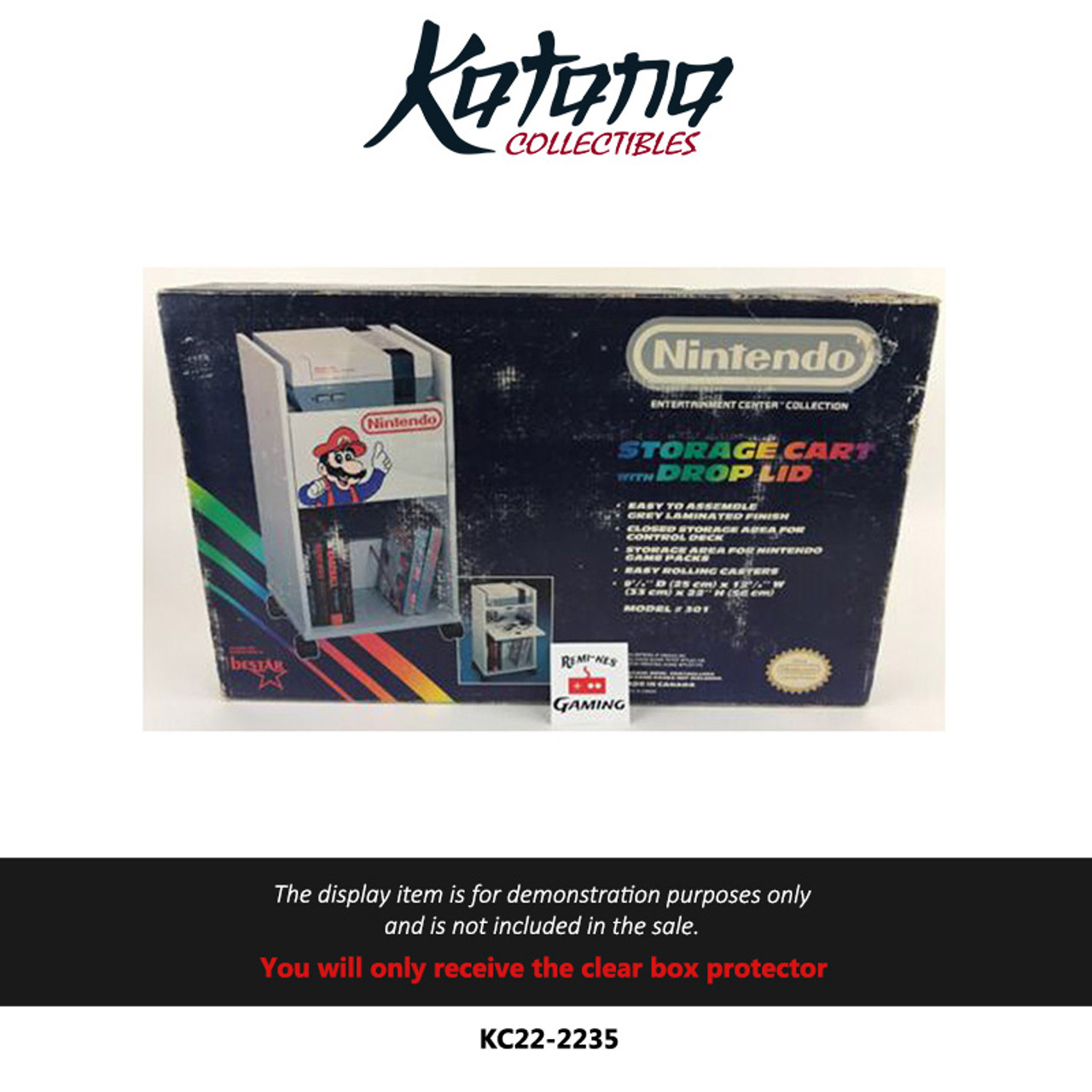 Katana Collectibles Protector For Nintendo NES Rolling Cart