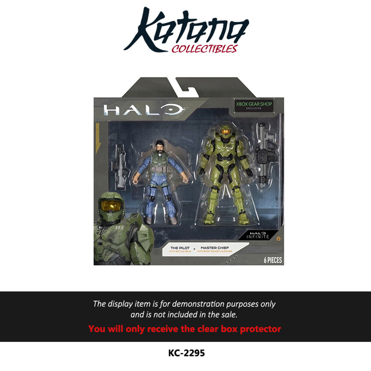 Katana Collectibles Protector For Jazware's Halo Master Chief/Pilot 2-Pack