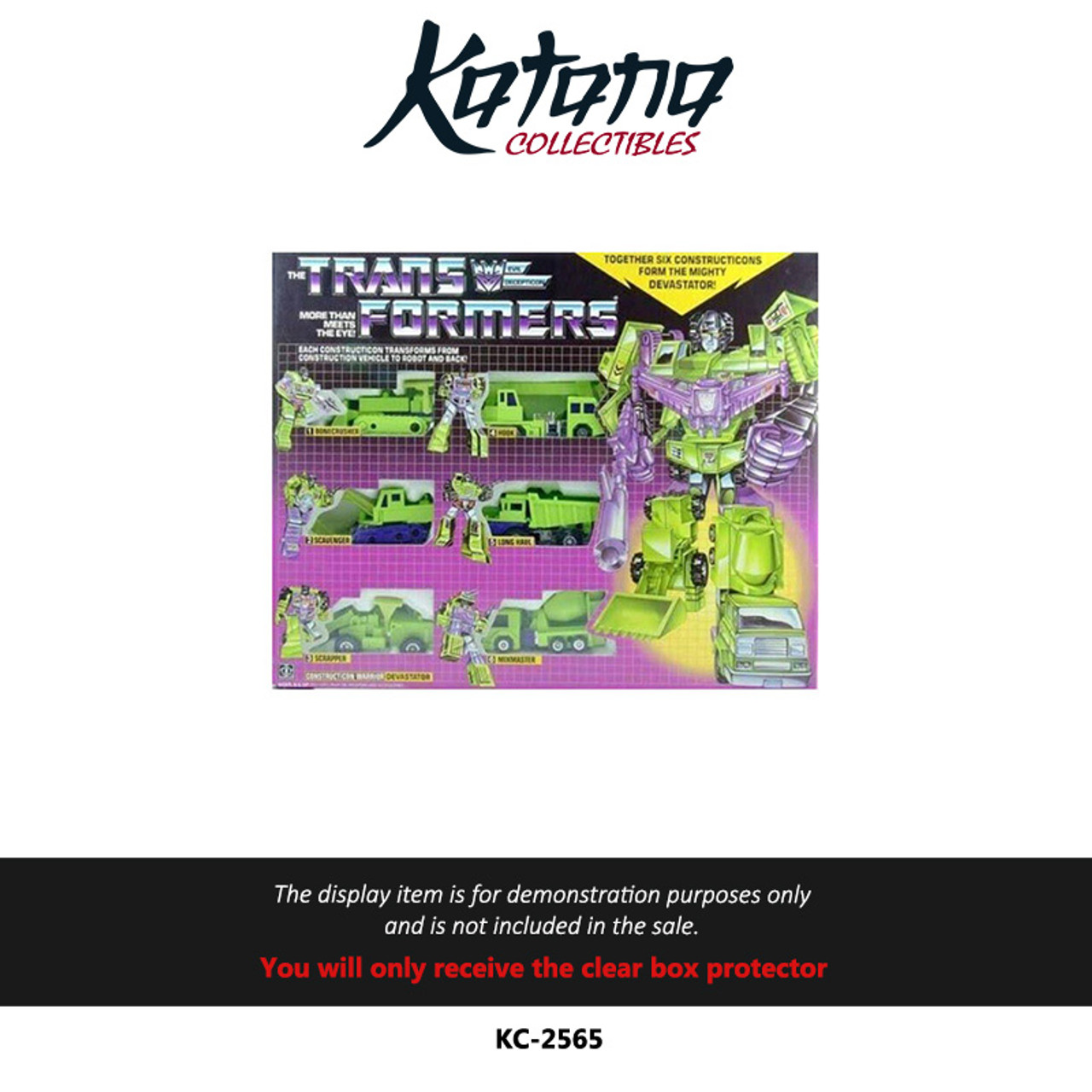 Katana Collectibles Protector For Transformers G1 Reissue Devastator 6 Figure Set