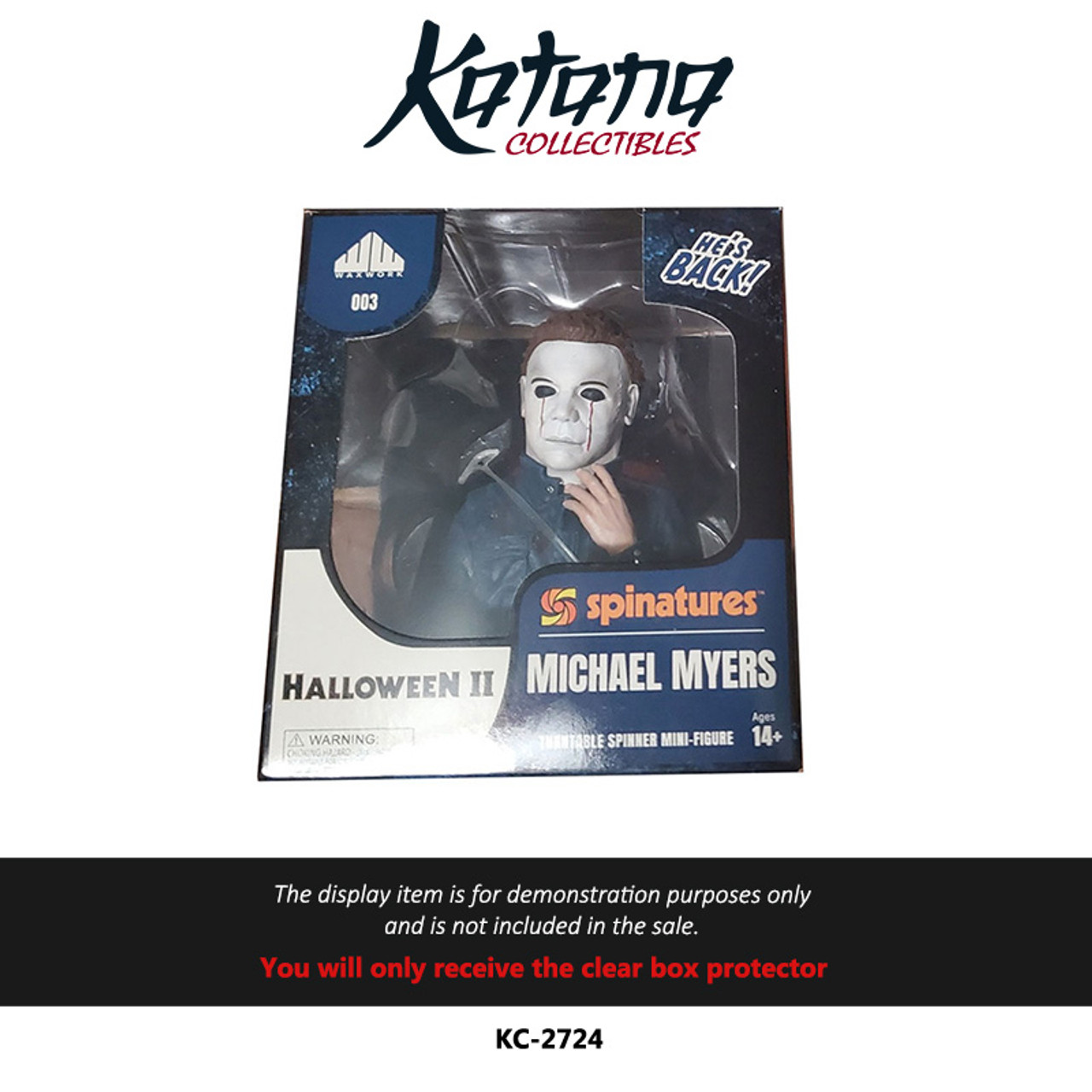 Katana Collectibles Protector For Spinatures Turnable Spinner Mini-Figure Halloween II Michael Myers