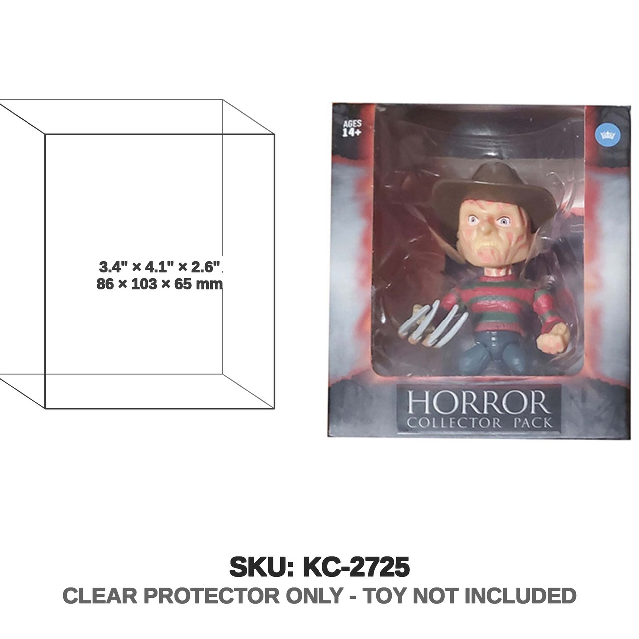 Freddy Krueger Nightmare on Elm Street Horror Collector Pack Figure