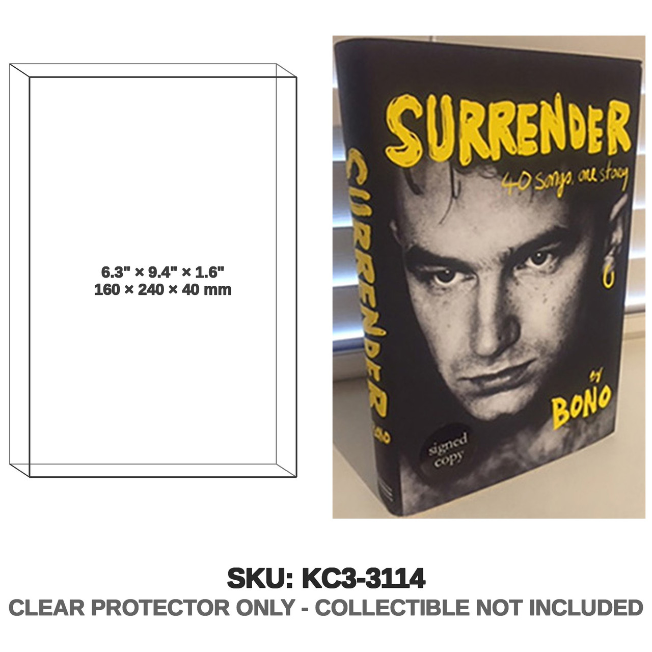 Bono U2 Surrender Signed Book