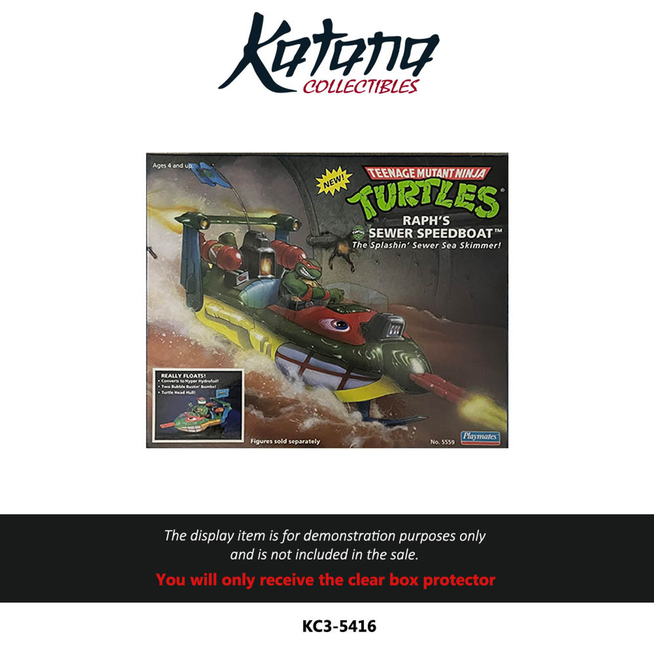 Katana Collectibles Protector For TMNT RaphS Sewer Speedboat