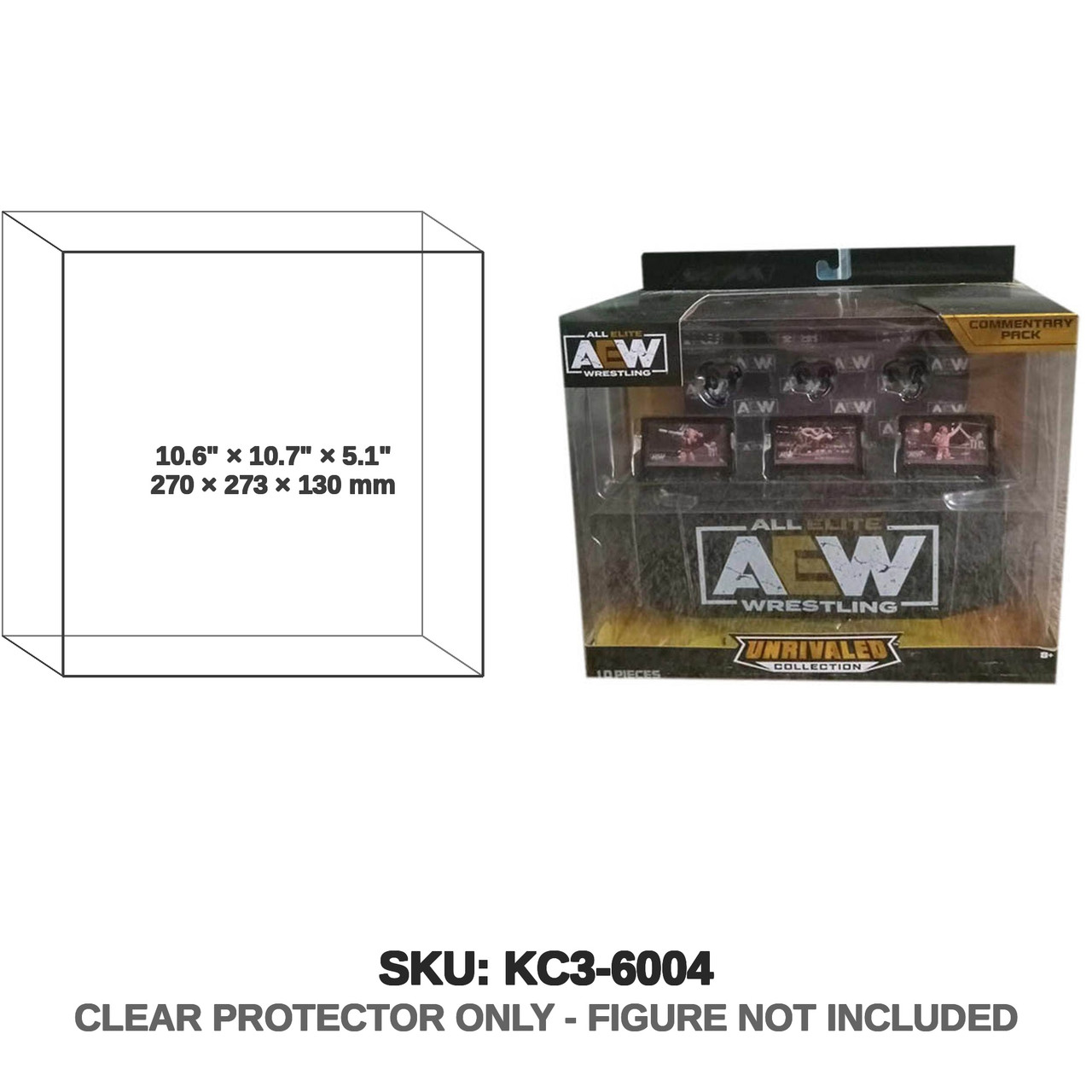 AEW Unrivaled Commentary Pack Ringside Exclusive Figures