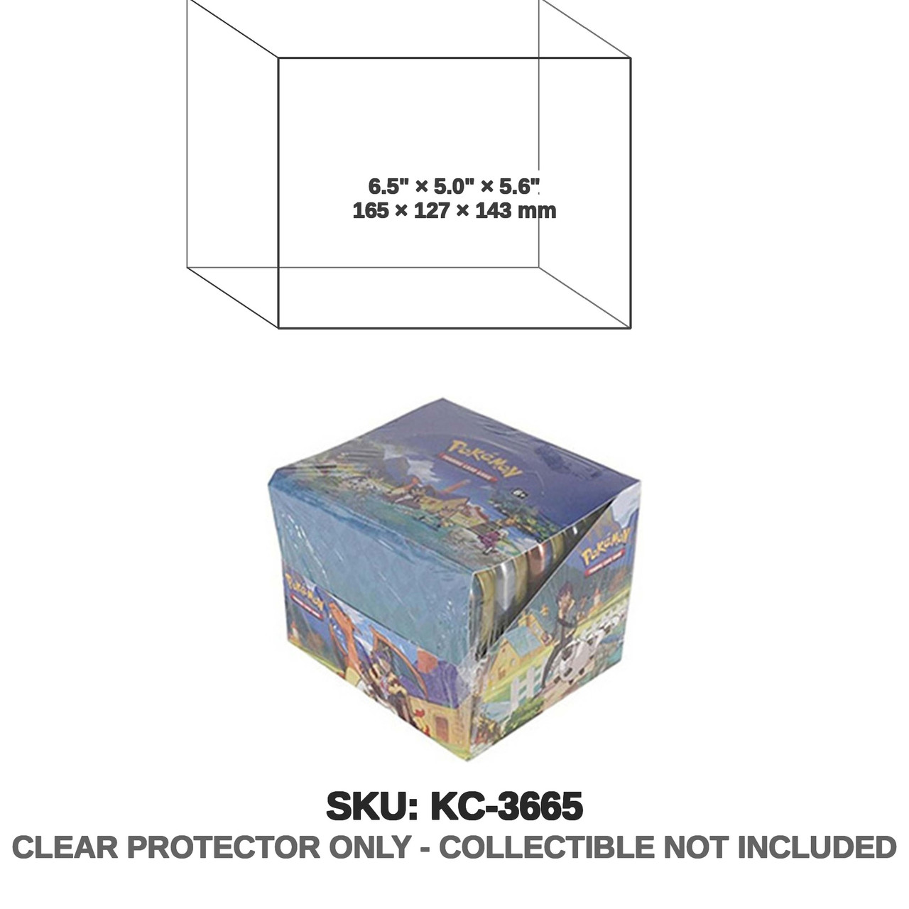 Protector For Pokemon Crown Zenith Mini Tin Display | Katana