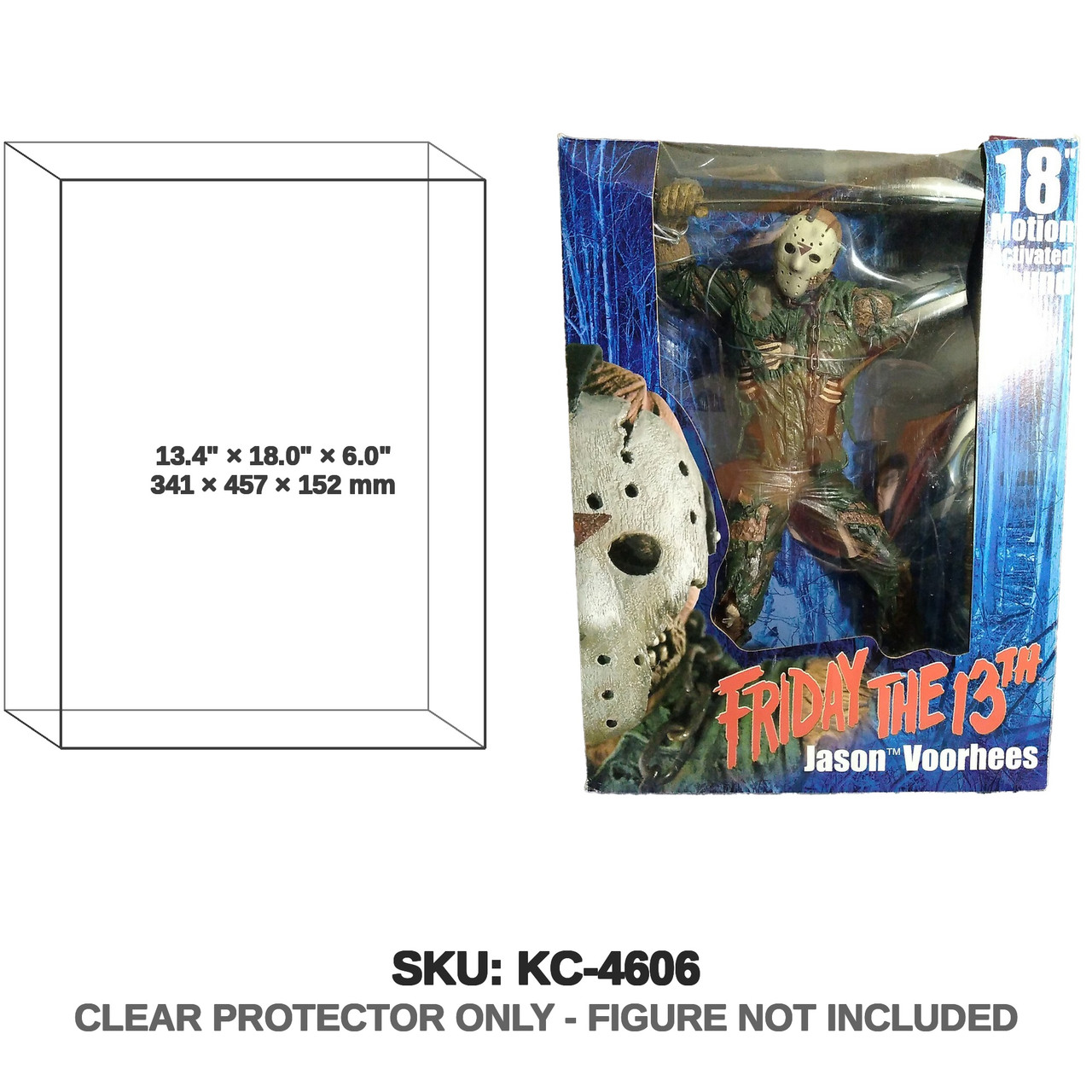 NECA Friday the 13th VII Jason Voorhees 18 Inch Motion Activate Sound