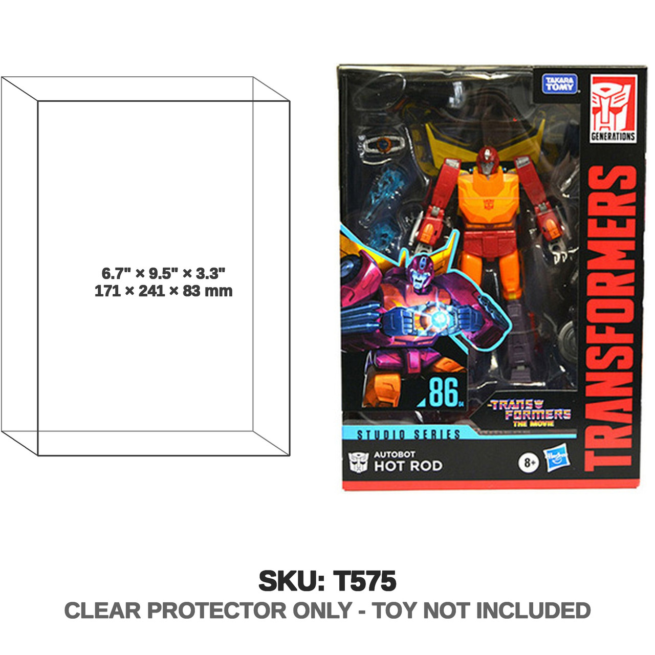 Protector For Transformers Studio Series Hot Rod Figure Katana