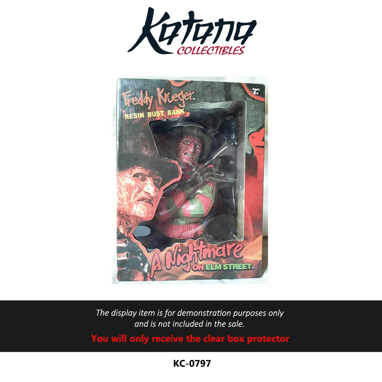 Katana Collectibles Protector For Nightmare on Elm Street Freddy Krueger Resin Bust Bank