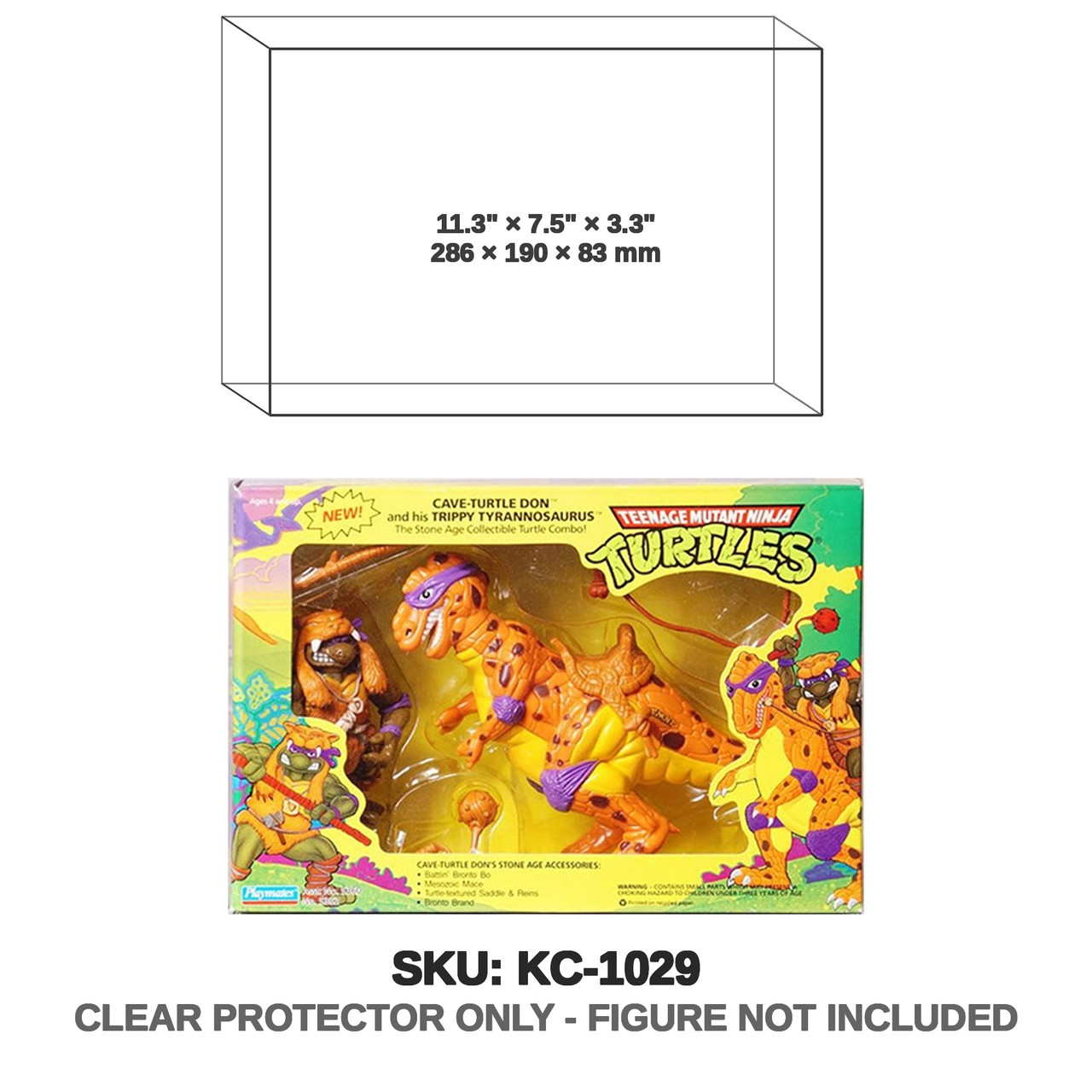 Cave-Turtle Don & Trippy Tyrannosaurus TMNT Figure