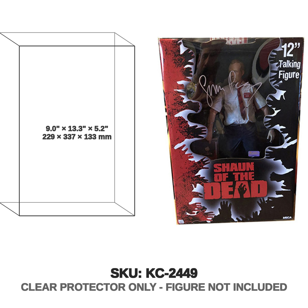 NECA Reel Toys Shaun of the Dead 12 Inch Talking Figure