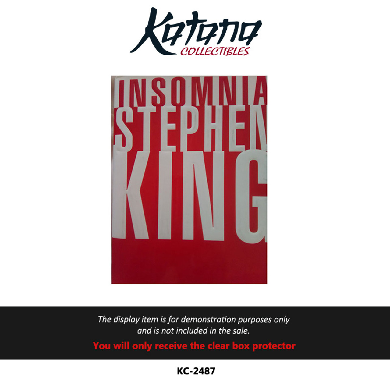 Katana Collectibles Protector For Stephen King Book Insomnia (Opened)