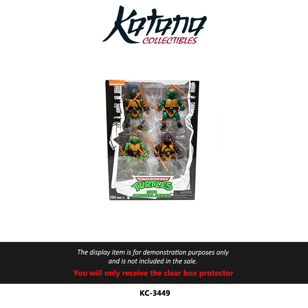 Katana Collectibles Protector For Teenage Mutant Ninja Turtles Original 1988 4-Pack Figures
