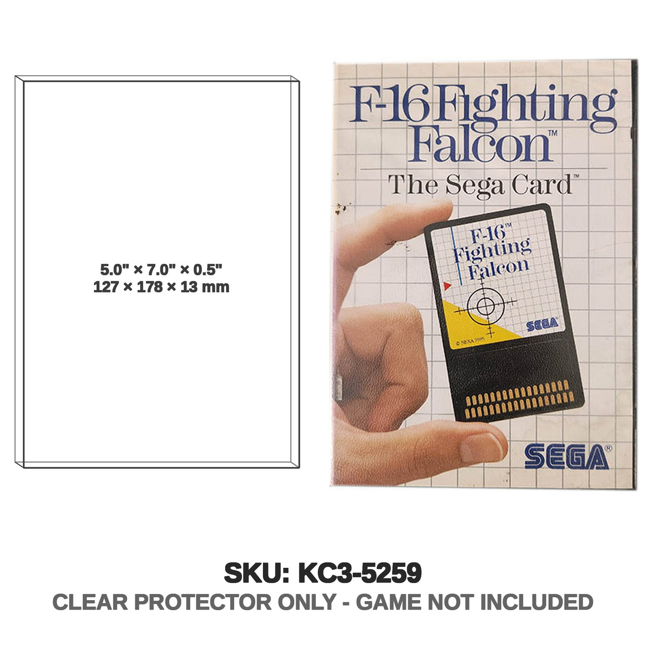 F-16 Fighting Falcon Sega Master System Card