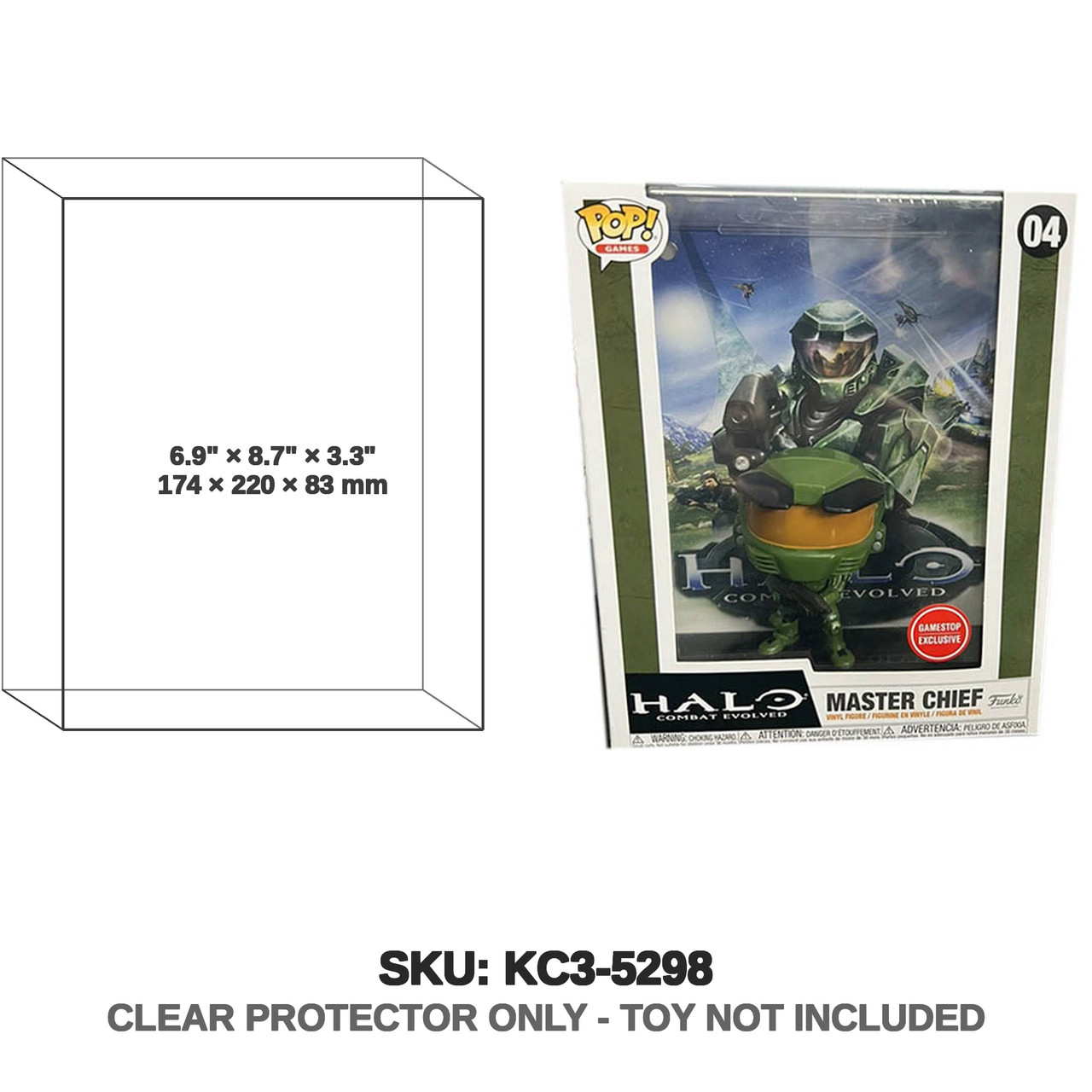 Master Chief Halo Combat Evolved Game Cover Figure