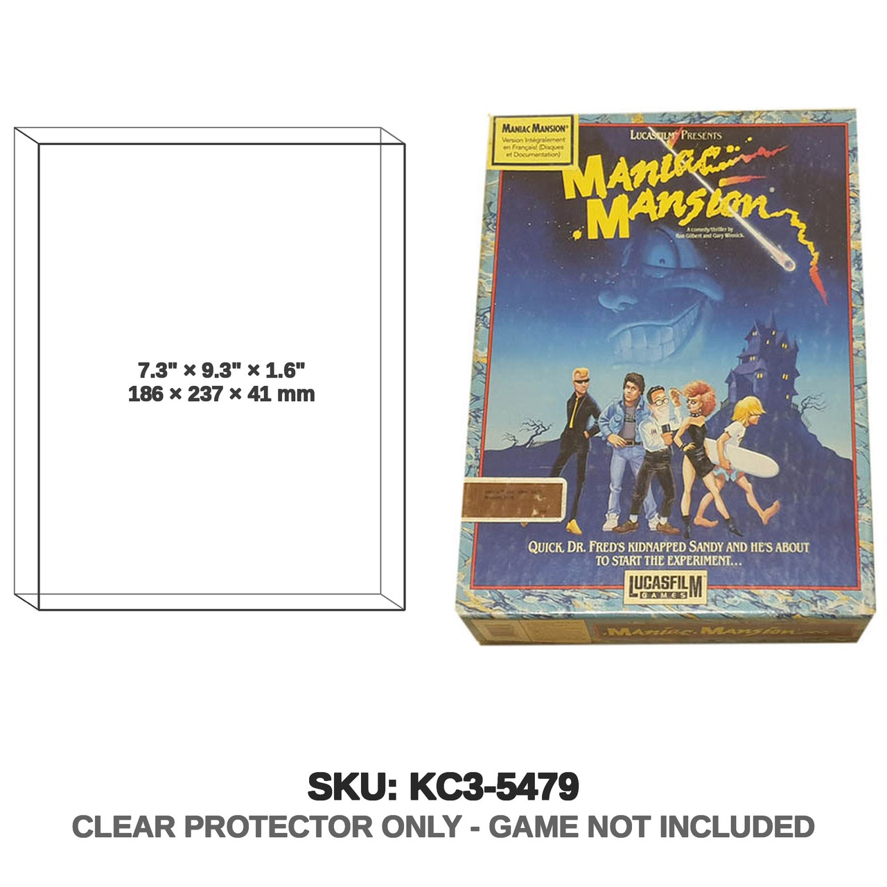 Topo Soft Mania Mansion Amiga Game Box
