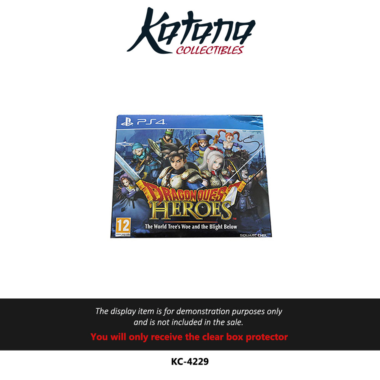 Katana Collectibles Protector For Dragon Quest Heroes: Slime Collectors Edition (PS4), Flap Open On Side