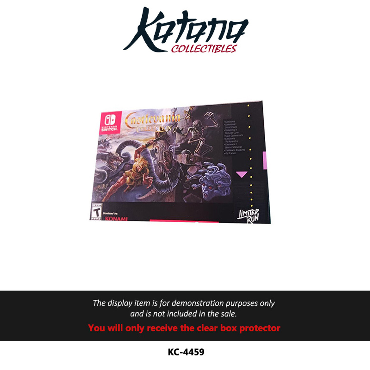 Katana Collectibles Protector For Castlevania Anniversary Collection Pax West Edition for Switch