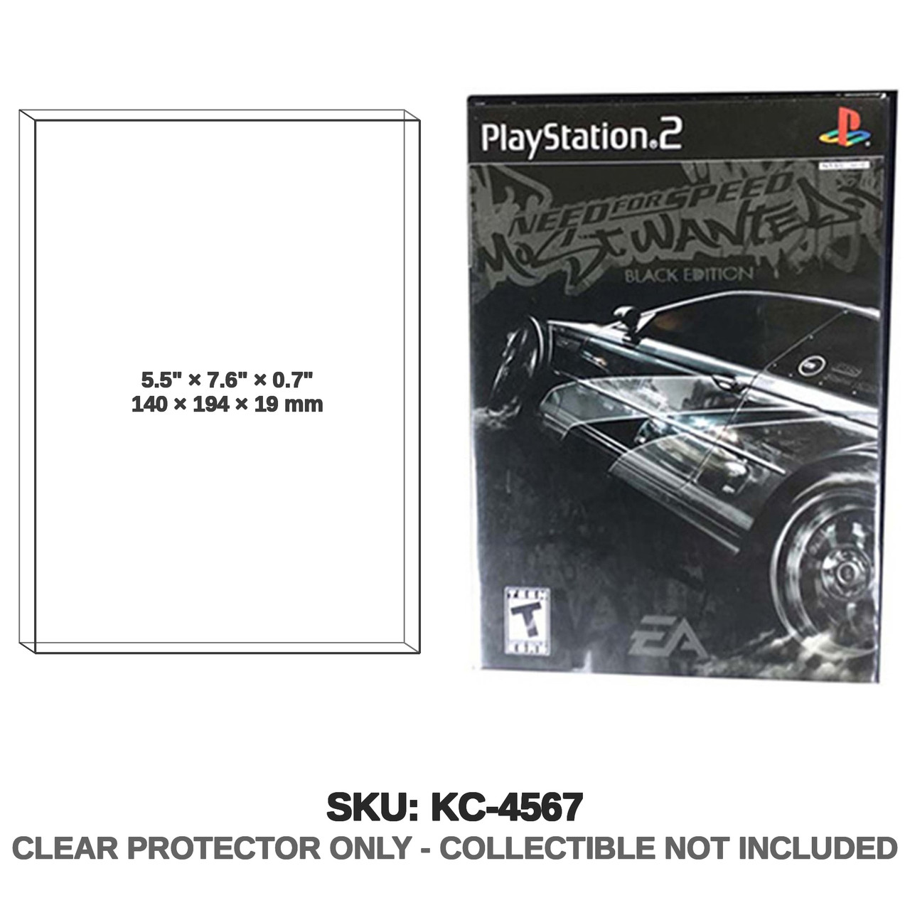 Bandai Need for Speed Most Wanted PS2 Black Edition with Slipcover