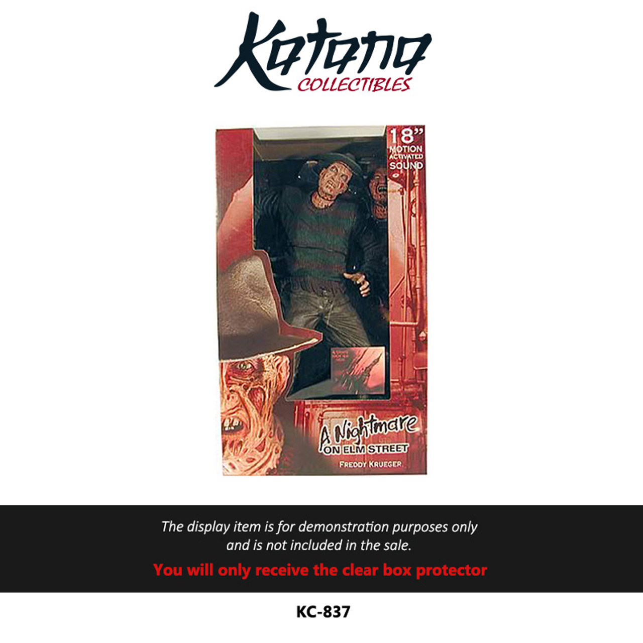 Katana Collectibles Protector For "Freddy Krueger 18"" Motion Activated Sound"