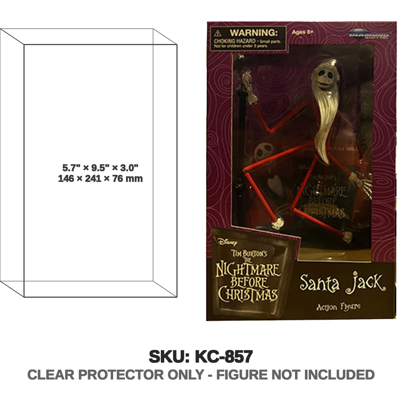 Diamond Select Toys The Nightmare Before Christmas Santa Jack Action Figure