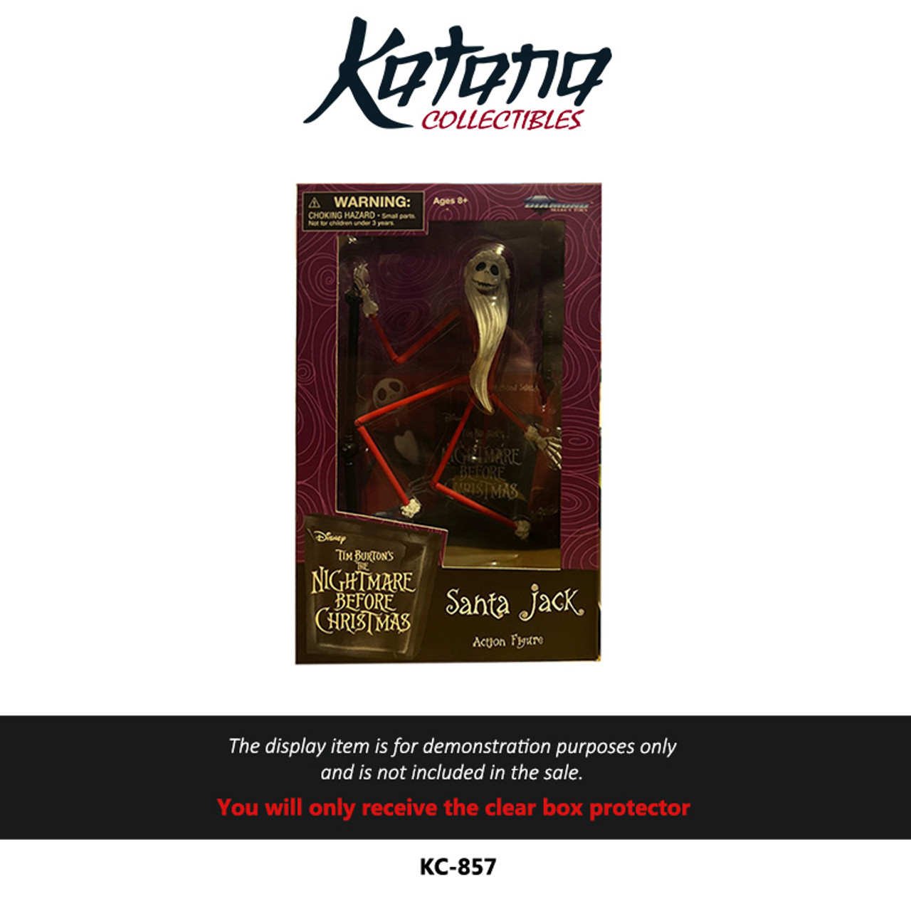 Katana Collectibles Protector For Diamond Select Toys - Nightmare Before Christmas Santa Jack Action Figure