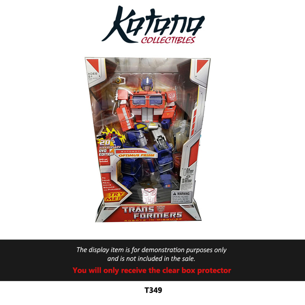 Katana Collectibles Protector For Transformers Optimus Prime 20th DVD Edition Figure