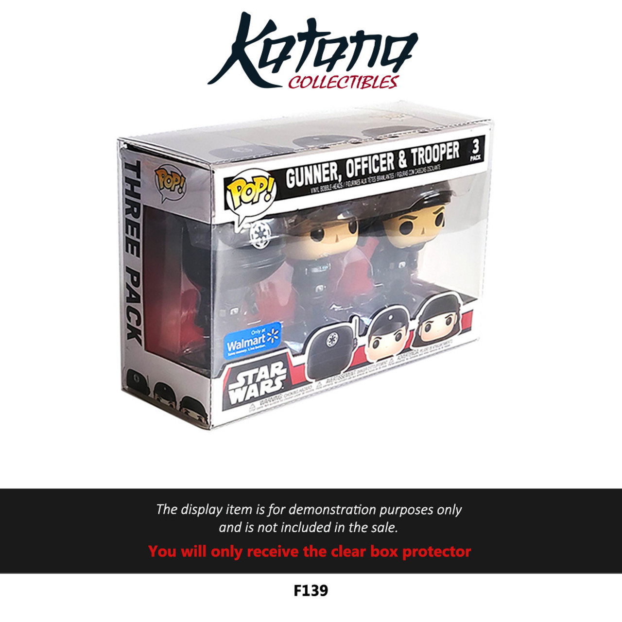 Katana Collectibles Protector For Funko POP 3-pack Star Wars Gunner, Officer & Trooper - Walmart Exclusive