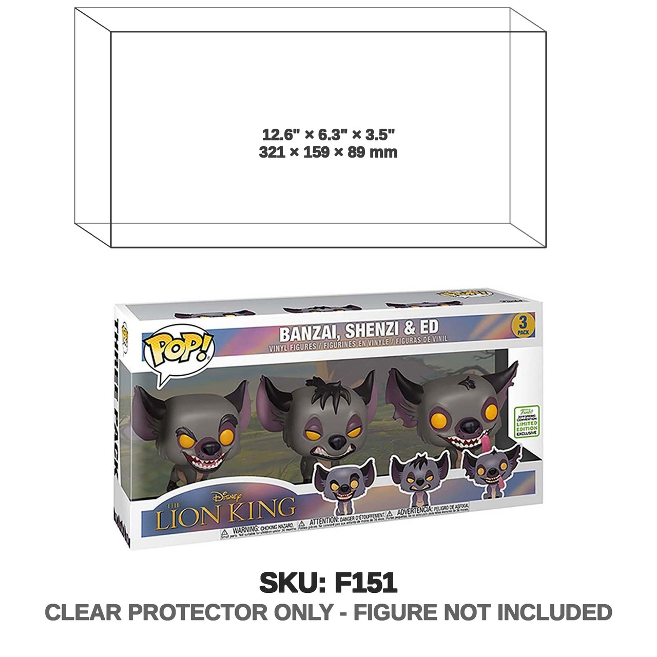 Funko Pop! The Lion King Banzai Shenzi Ed 3 Pack