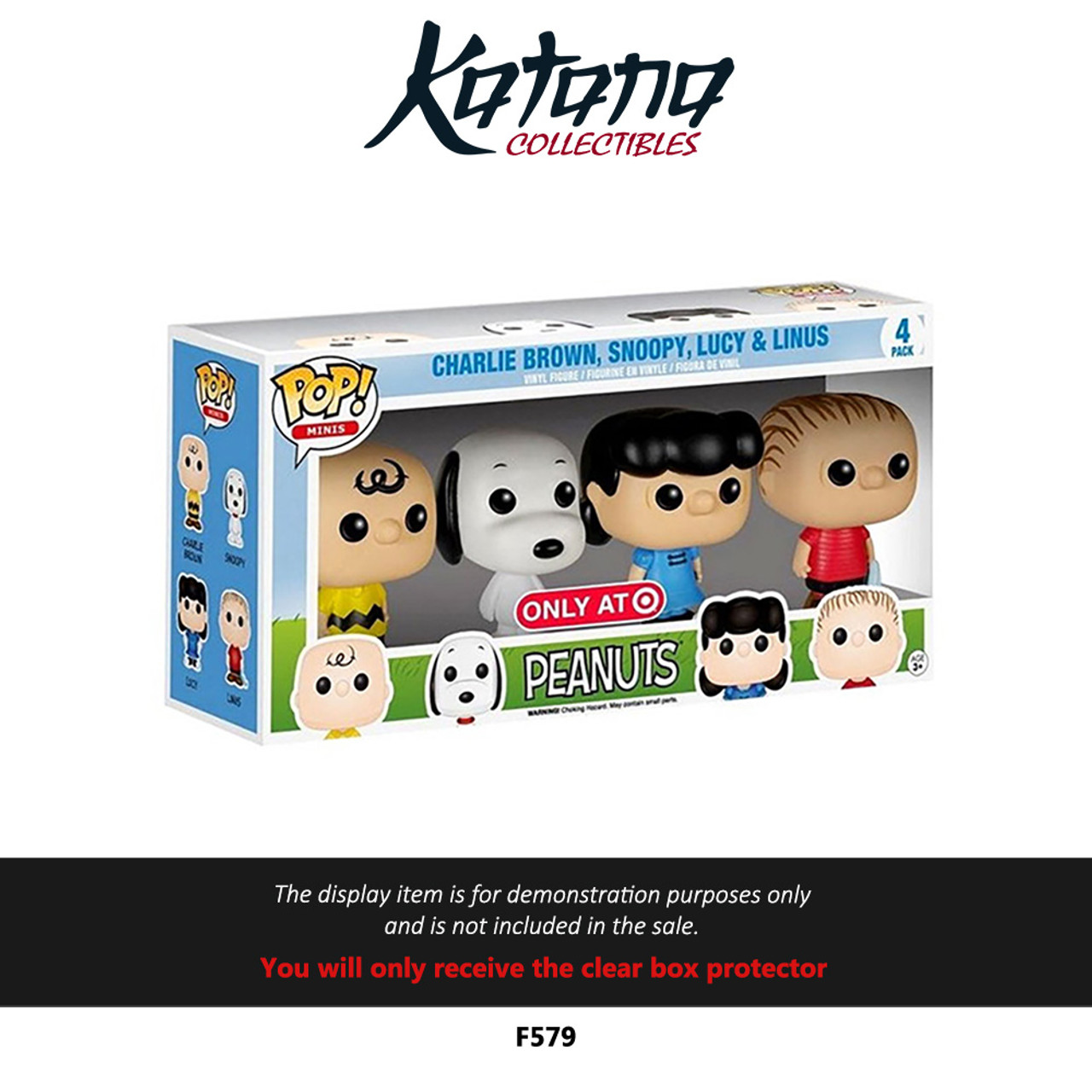 Katana Collectibles Protector For Funko POP! Minis Peanuts 4-pack
