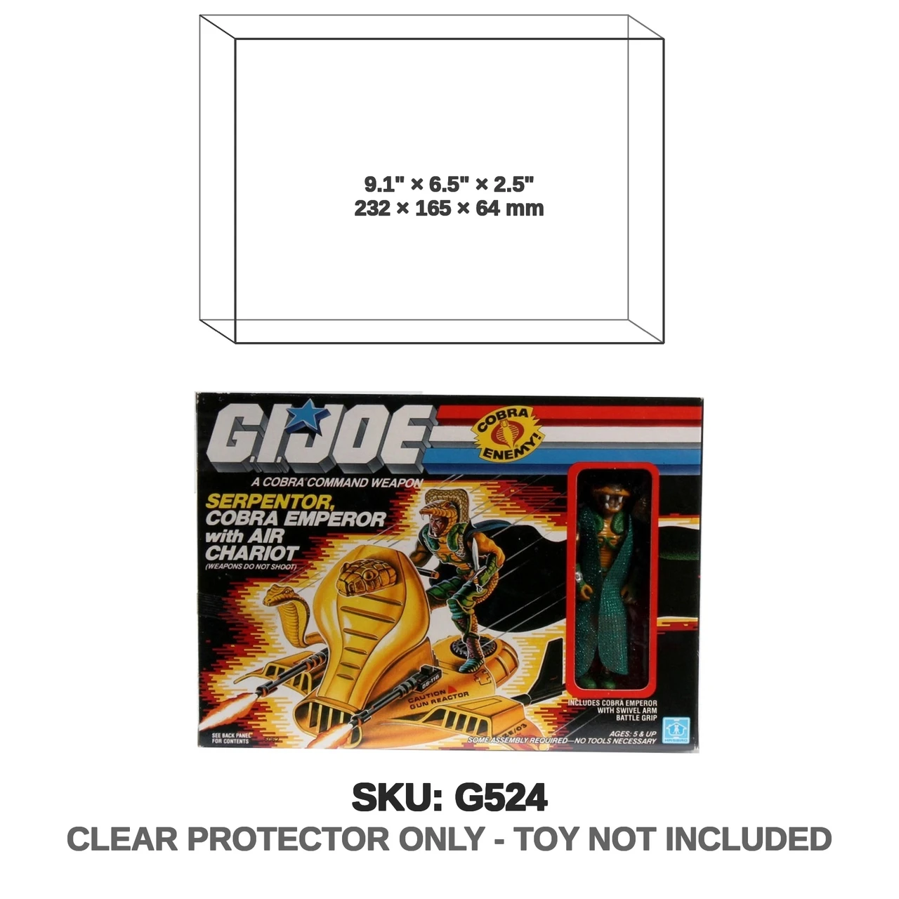 Serpentor Cobra Emperor with Air Chariot G.I. Joe Vehicle