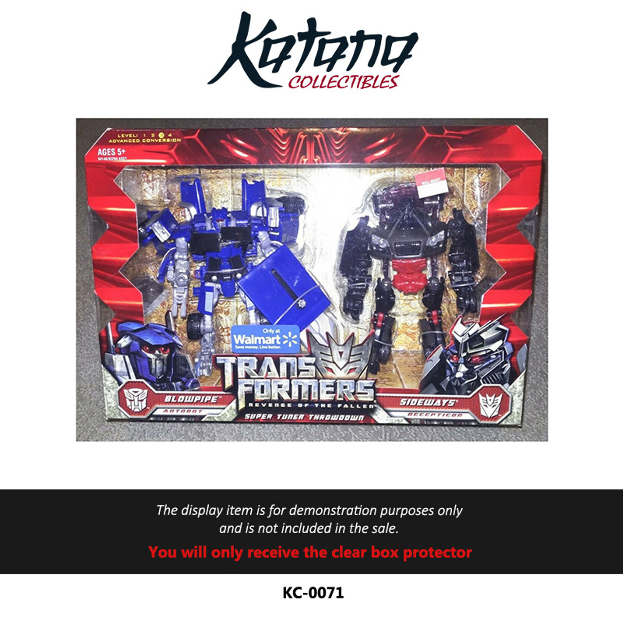 Katana Collectibles Protector For "Transformers Revenge of the Fallen Blowpipe & Sideways ""Super Tuner Showdown"" Walmart exclusive"