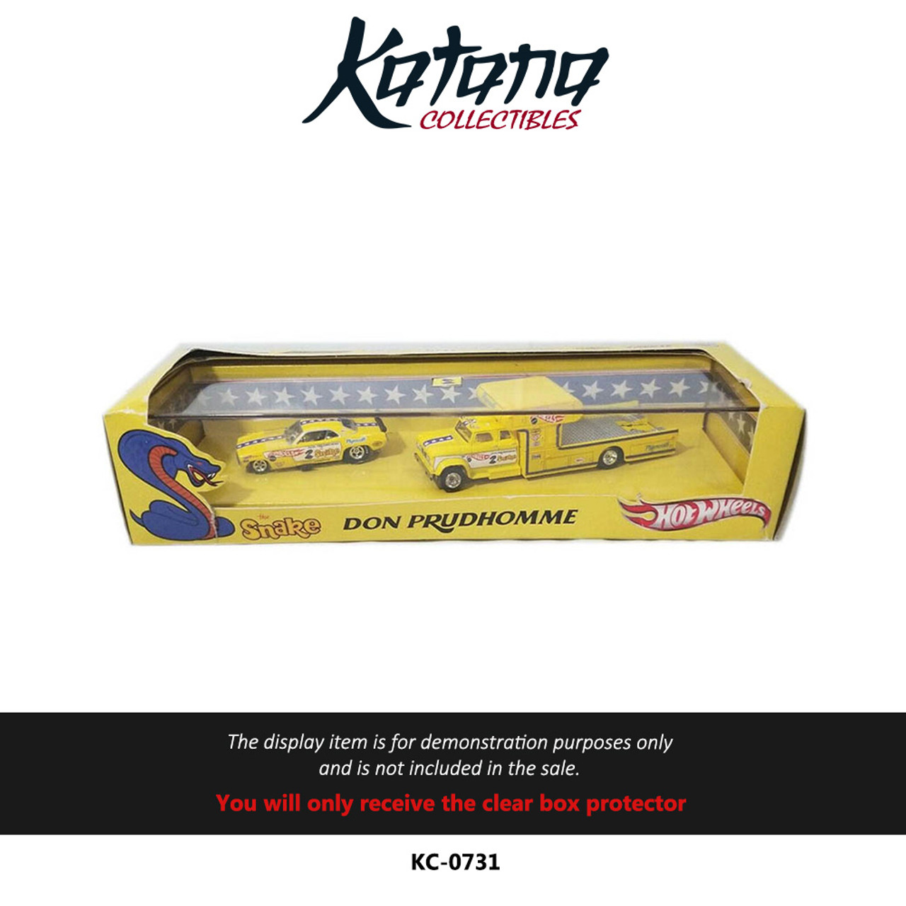 Katana Collectibles Protector For Hot Wheels Snake Funny Car & Hauler Truck Don Prudhomme