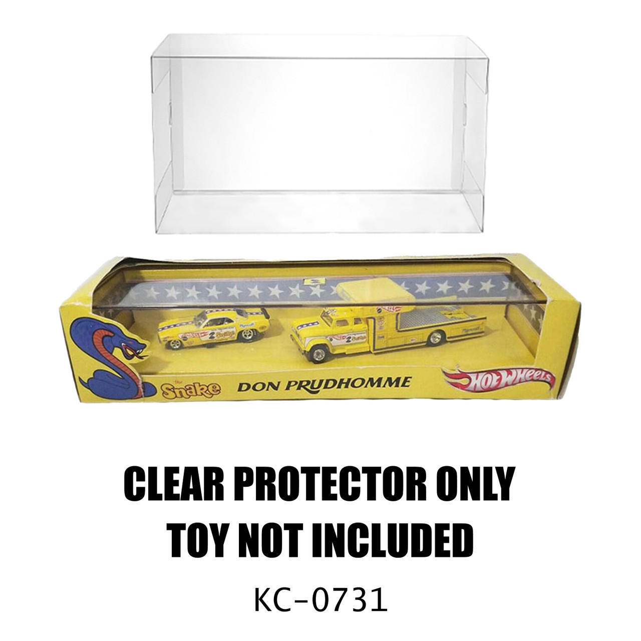 Protector For Hot Wheels Snake Funny Car & Hauler Truck Don Prudhomme