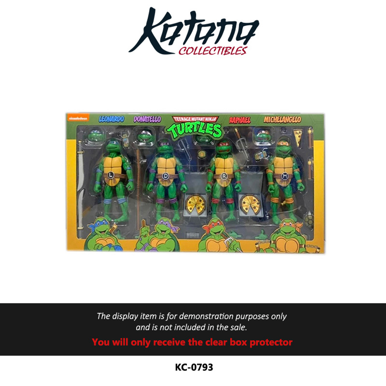 Katana Collectibles Protector For NECA Leonardo, Donatello, Raphael, Michelangelo Style Guide 4-Pack Figures