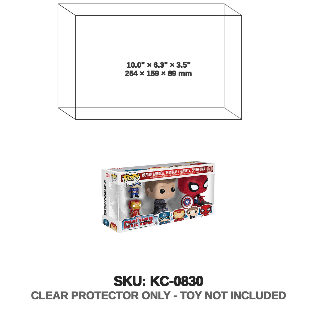Funko 4-pack Marvel Civil War Captain America Funko 4-pack Marvel Civil War Captain America