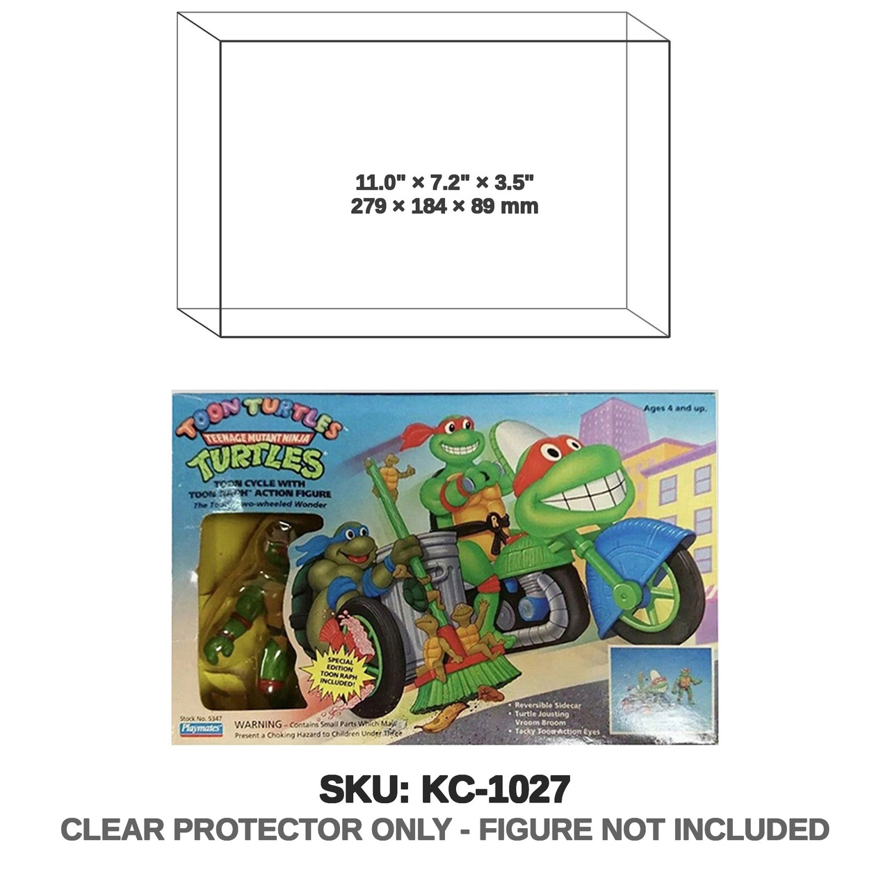 Playmates Teenage Mutant Ninja Turtles Toon Cycle Vehicle