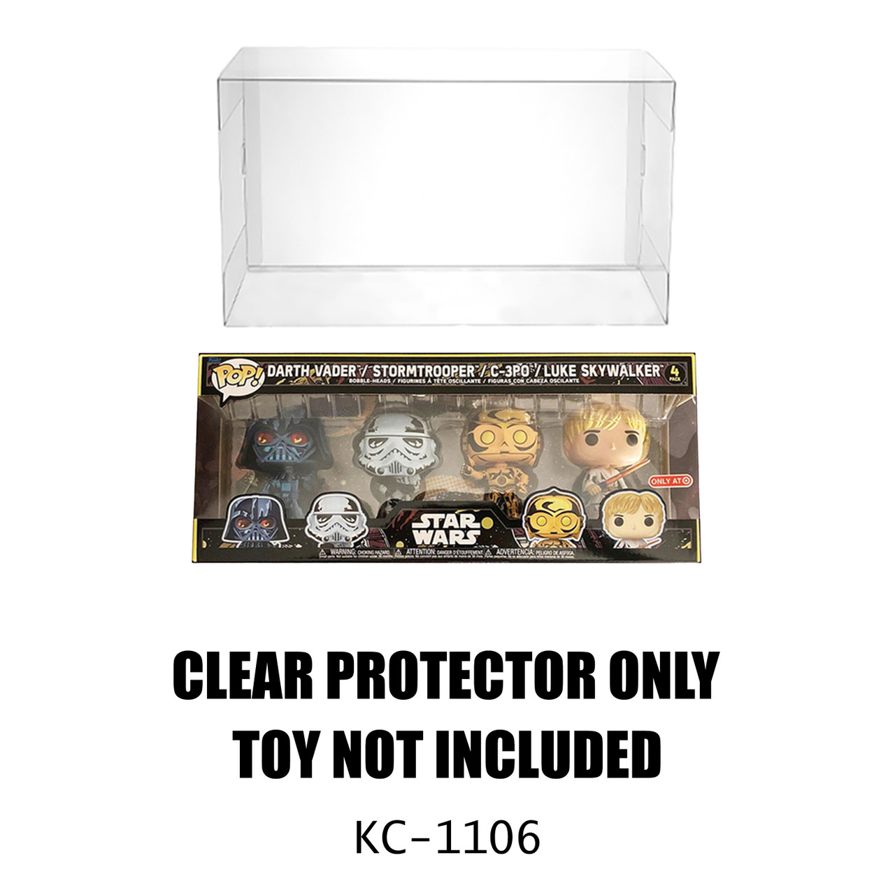 Protector For Funko Star Wars 4-pack Retro Comic Series Special Target Only