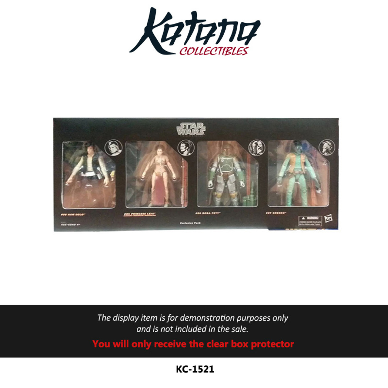 Katana Collectibles Protector For Star Wars Black Series Mexico Walmart exclusive 4-pack