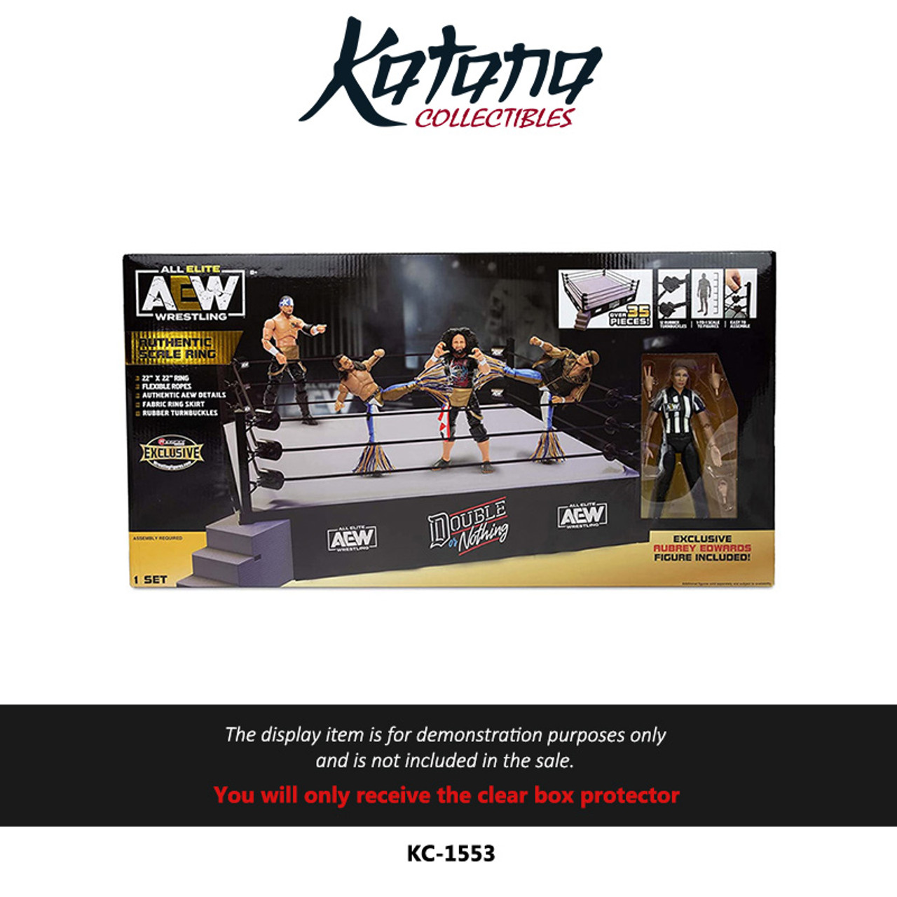 Katana Collectibles Protector For AEW Authentic Scale Ring