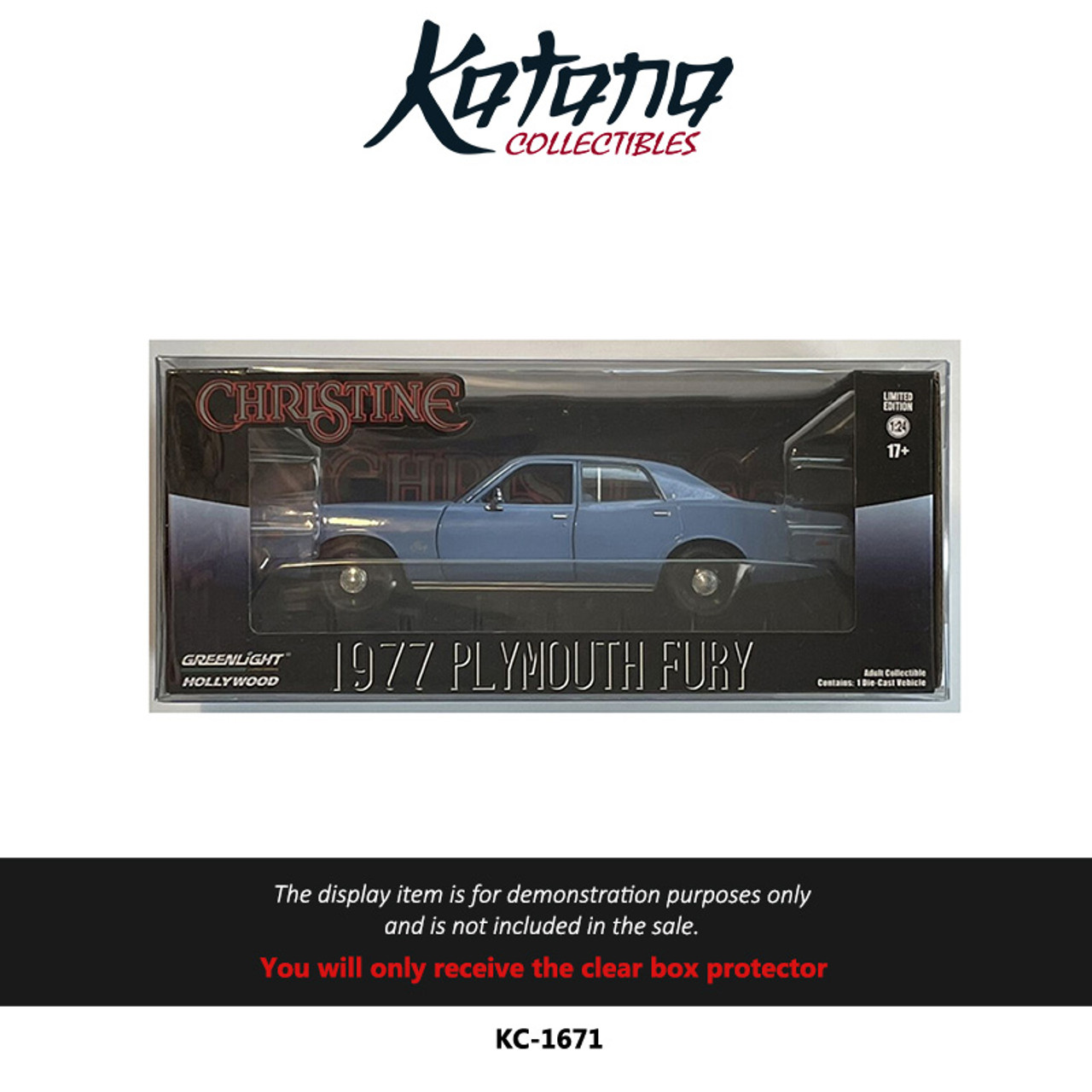 Katana Collectibles Protector For Greenlight Hollywood Christine 1977 Plymouth Fury