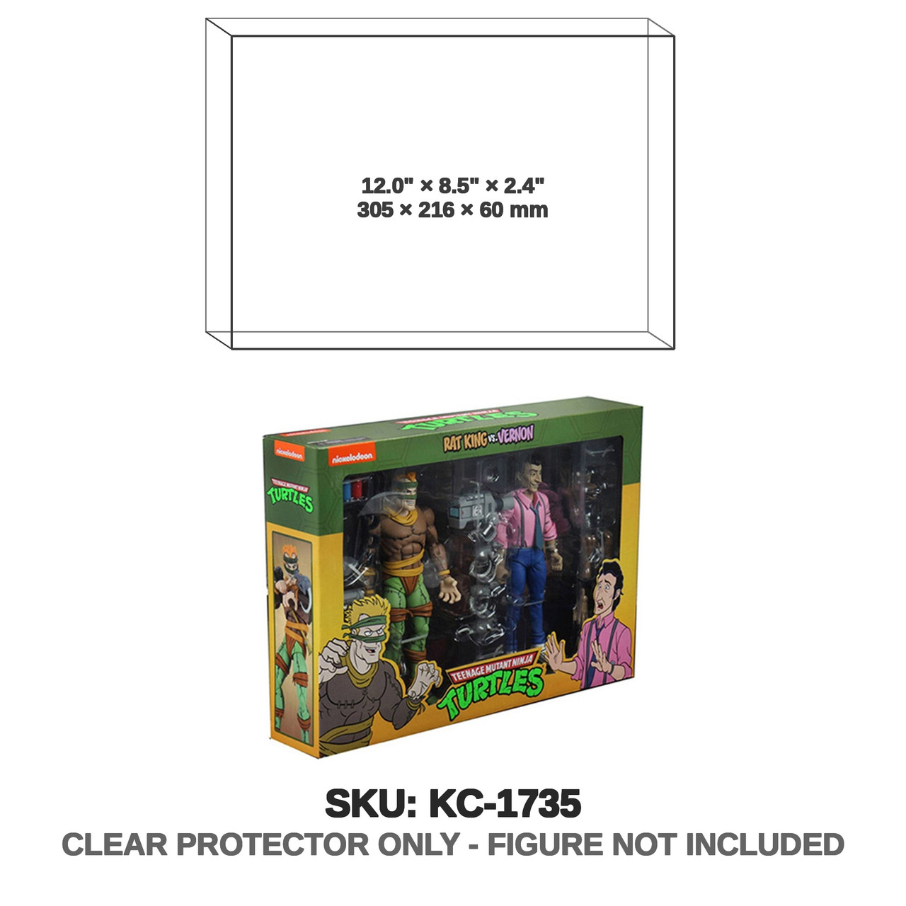 NECA Teenage Mutant Ninja Turtles Rat King & Vernon 2-Pack Figures