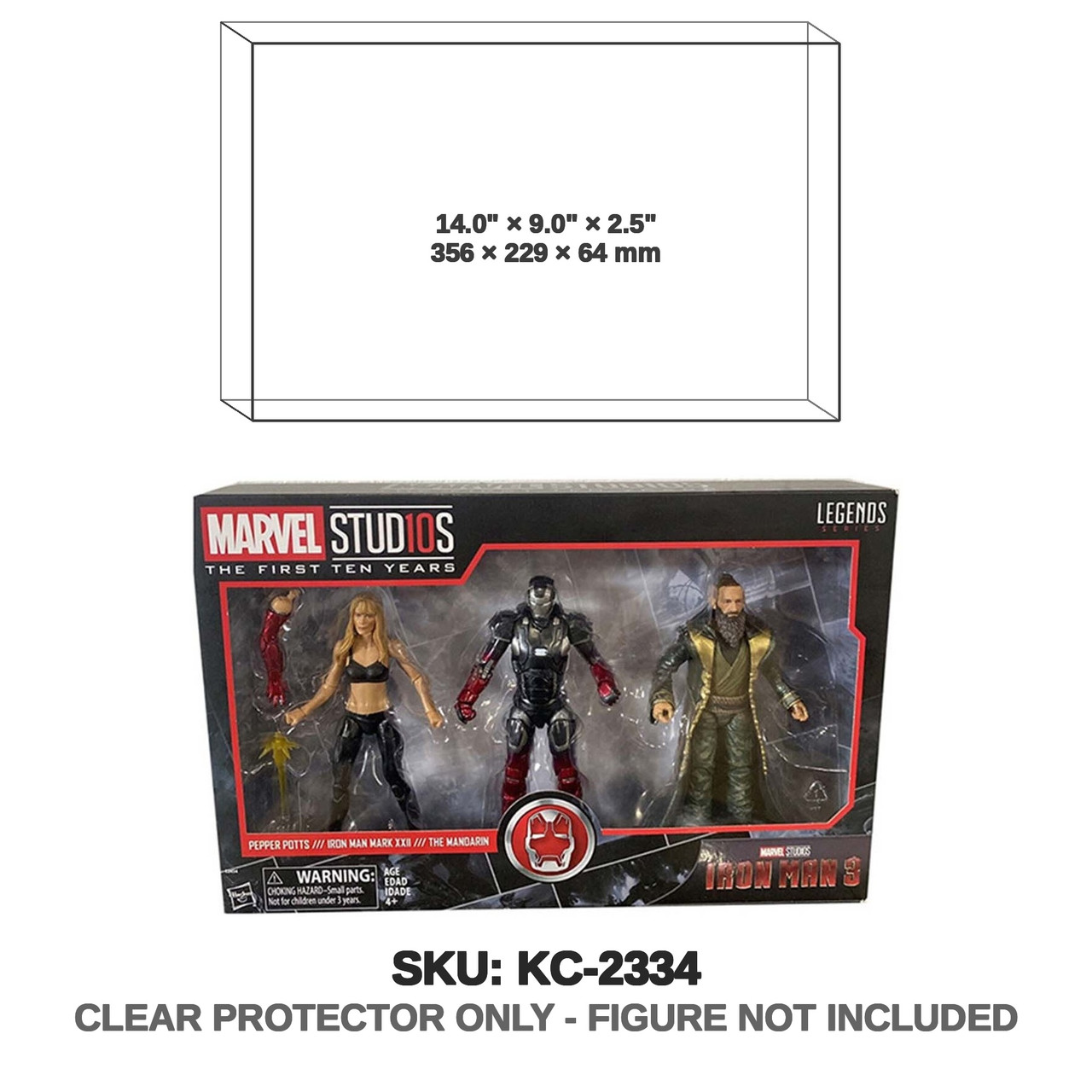 Hasbro Marvel Studios Iron Man 3 3-Pack Pepper Iron Man The Mandarin