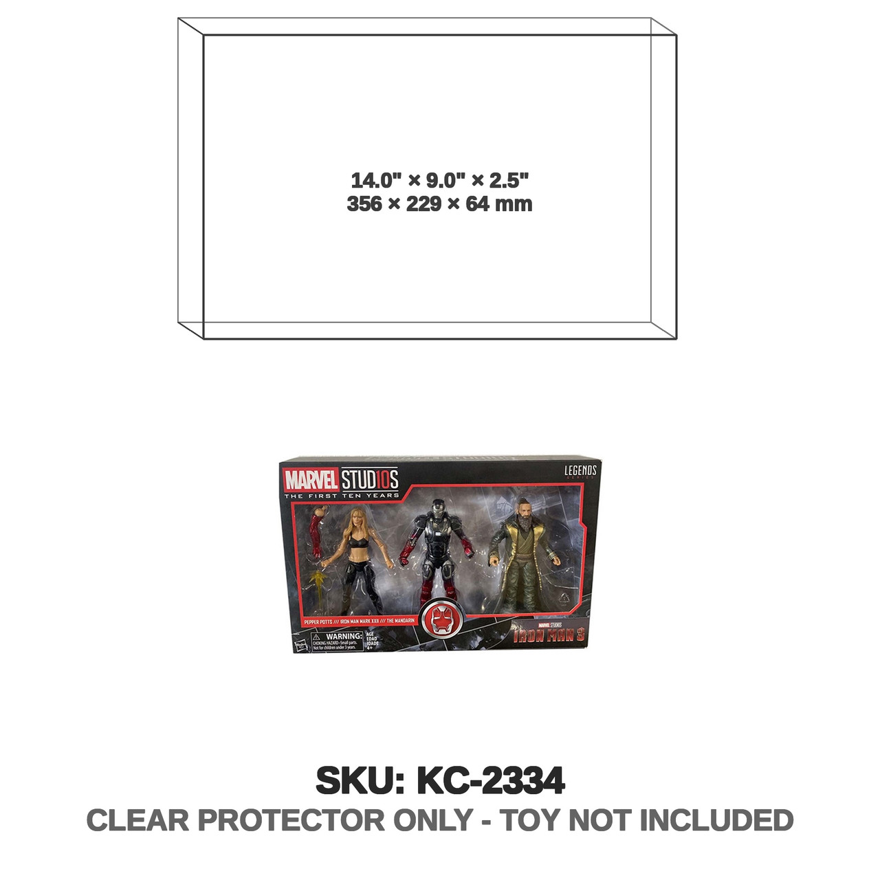 Marvel Studios Iron Man 3 3-pack Pepper| Iron Man| The Mandarin